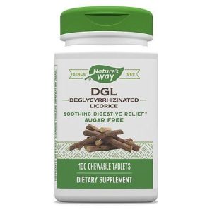 Nature's Way DGL DeglyCyrrhizinated Licorice 100 Chewable Tablets