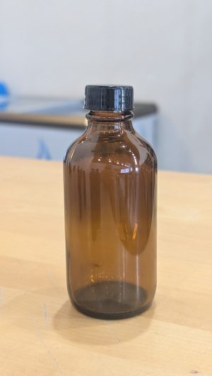 Bottle Glass Plastic Cap 4oz