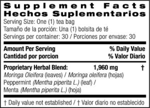Bio Nutrition Mint Moringa Tea