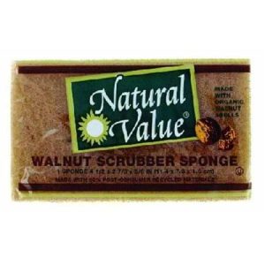 Natural Value Scrub Sponge Walnut Shell