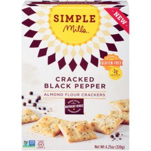 Simple Mills Almond Flour Crackers, Black Cracked Pepper
