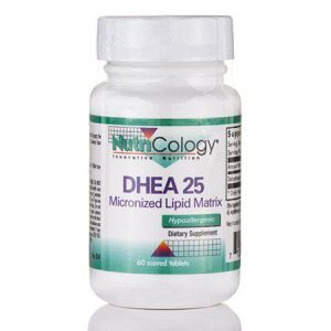 Nutricology DHEA 25 mg - Micronized, Hormone Support, Stress, Brain