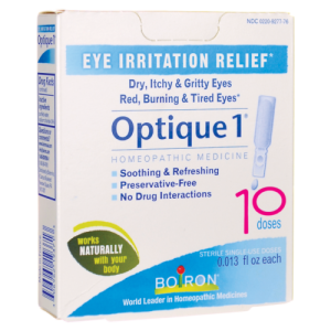 Boiron Optique 1 Eye Drops for Relief from Eye Irritation, Dry Eyes, Allergies, or Eyestrain